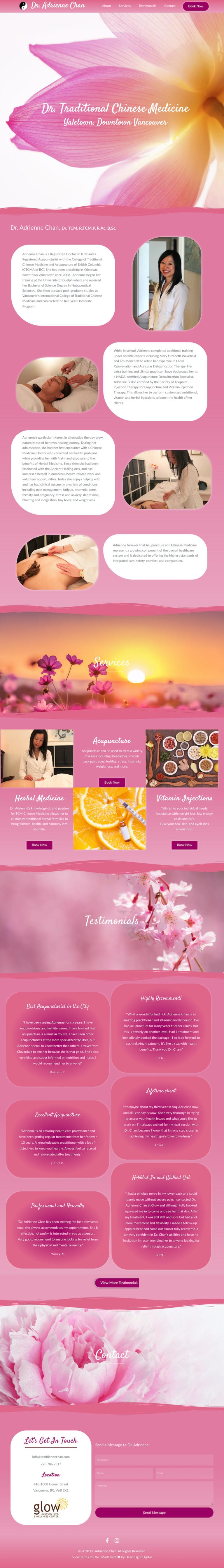 Dr Adrienne Chan Website